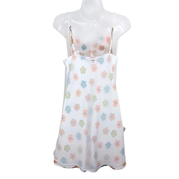 COTTON ON Slip Dress Size Small Floral Cowl Neck Mini Multicolor - Picture 9 of 12